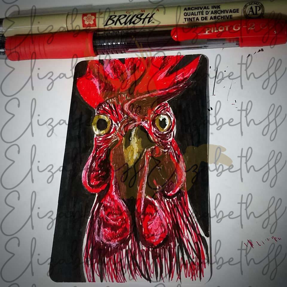 pen rooster