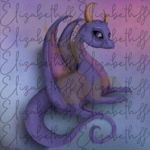 Purple young dragon